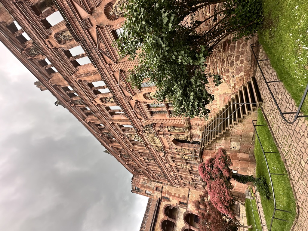 Fasadebilde fra Heidelberg slott, Ottheinrichbau gårdsfasade.