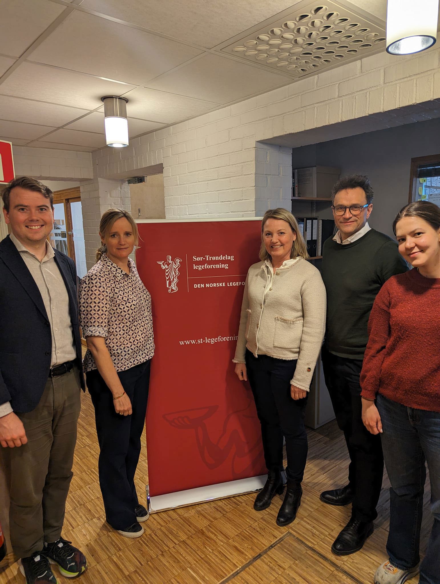 Representanter fra MDG og styret  i Sør-Trøndelag legeforening