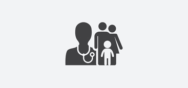 Legeikon. Enkel tegnillustrasjon. familie lege symbol design. Kan brukes til web, print og mobil. Foto: Colourbox.com