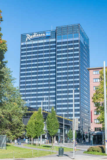 Radisson blu scandinavia ved Holbergsplass. Foto: istockphoto.com/RobsonPL