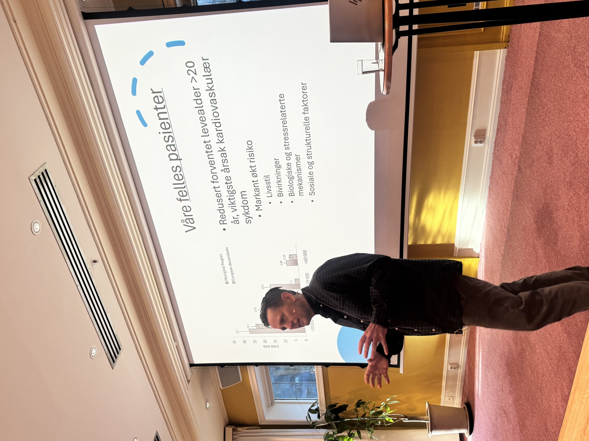 Eivind Solheim framfor lysark