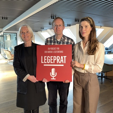Fra venstre Berit Bringedal, Erlend Hem og Ina Grung. Foto: Den norske legeforening. 