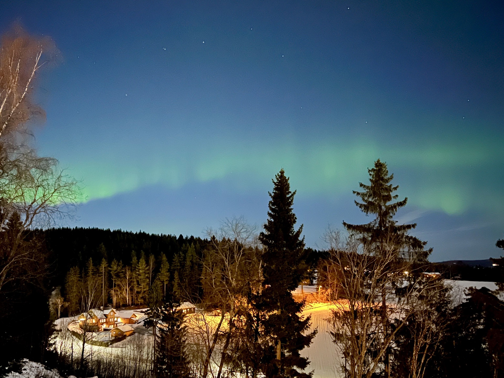 Nordlys over Hamar