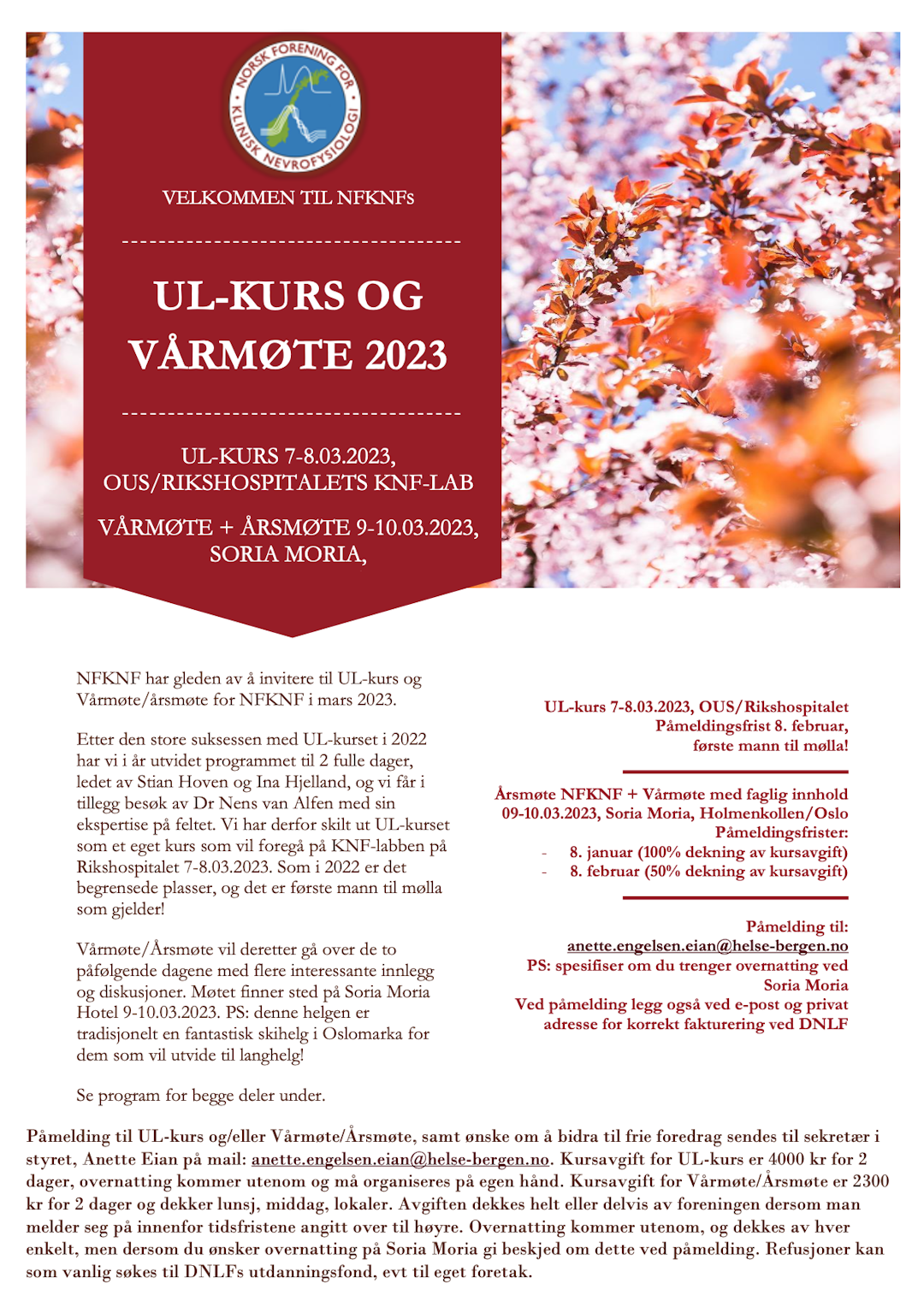 Invitasjon side 1 NFKNF Vårmøte UL