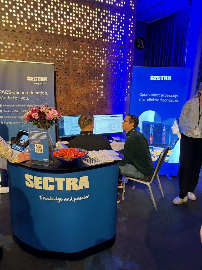 Bilde fra Sectra stand