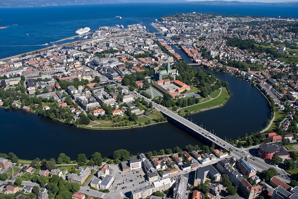 Trondheim fra lufta