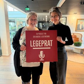 Charlotte Lunde og Heike Simonsen. Foto: Legeforeningen