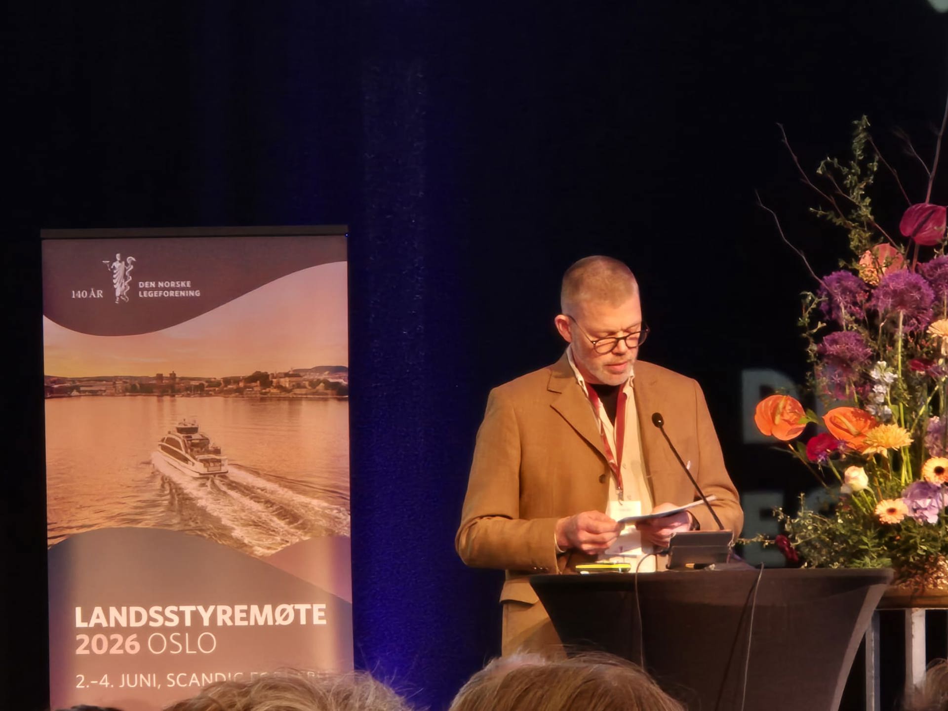 Paul Olav Røsbø på talerstolen