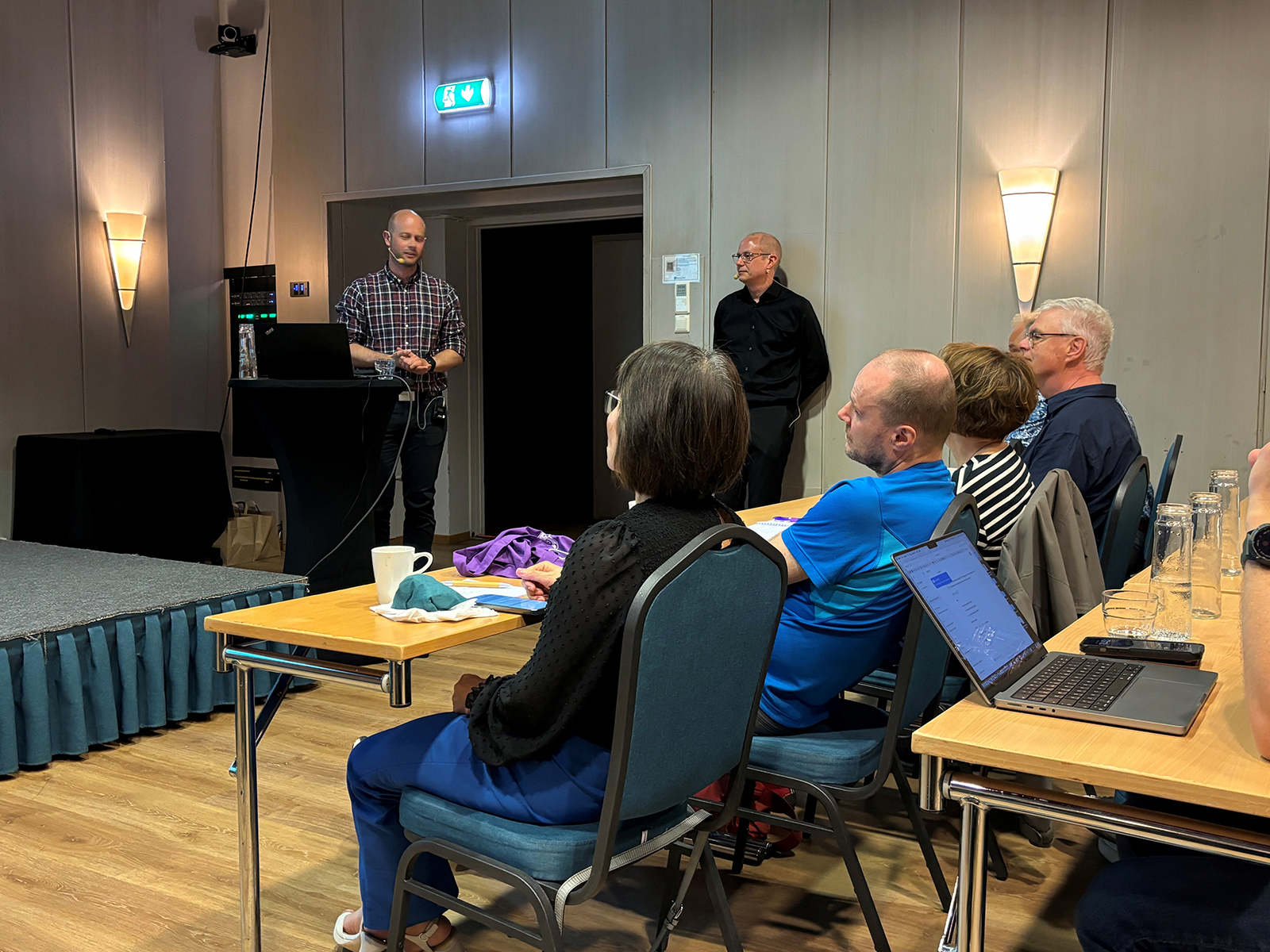 foredragsholderne Erik Magnus Berntsen, nevroradiolog, St.Olavs hospital Thomas Morten Ingmar Keil, nukleærmedisiner, St.Olavs hospital