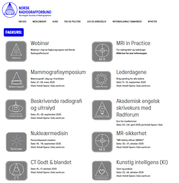Om NRF sine kurs