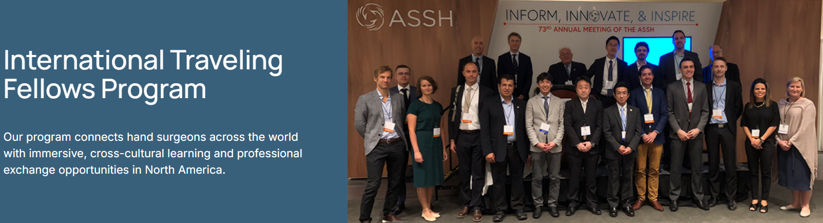 Screenshot from ASSH website