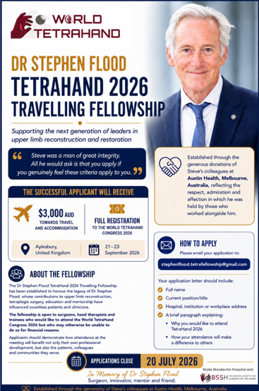 skjermbilde av brosjyre med info om travelling fellowship