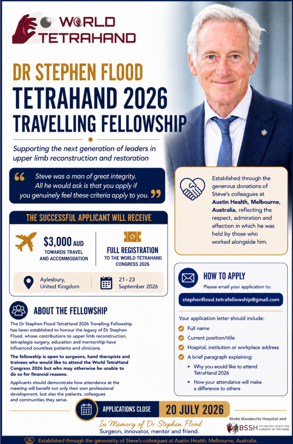 skjermbilde av brosjyre med info om travelling fellowship