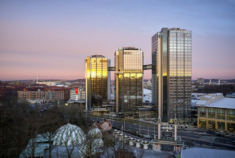 Bybilde fra Gøteborg - Gothia Towers