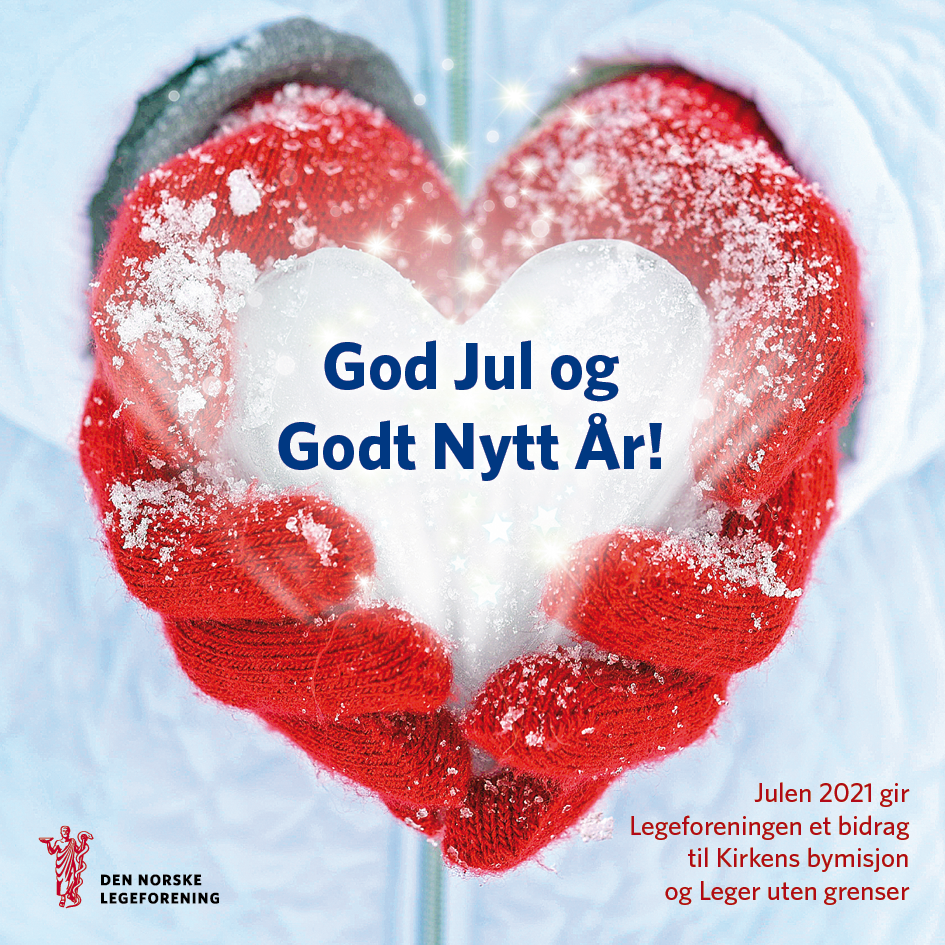 Julekort fra Legeforeningen. Foto: Istockphoto.com