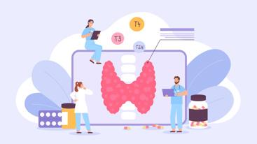 Illustrasjon av leger som sitter oppe på en PC skjerm. Foto: Tetiana Lazunova/Mostphotos