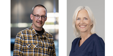 Bilde av Mathis Heibert og Randi Barli i Nord-Trøndelag legeforening