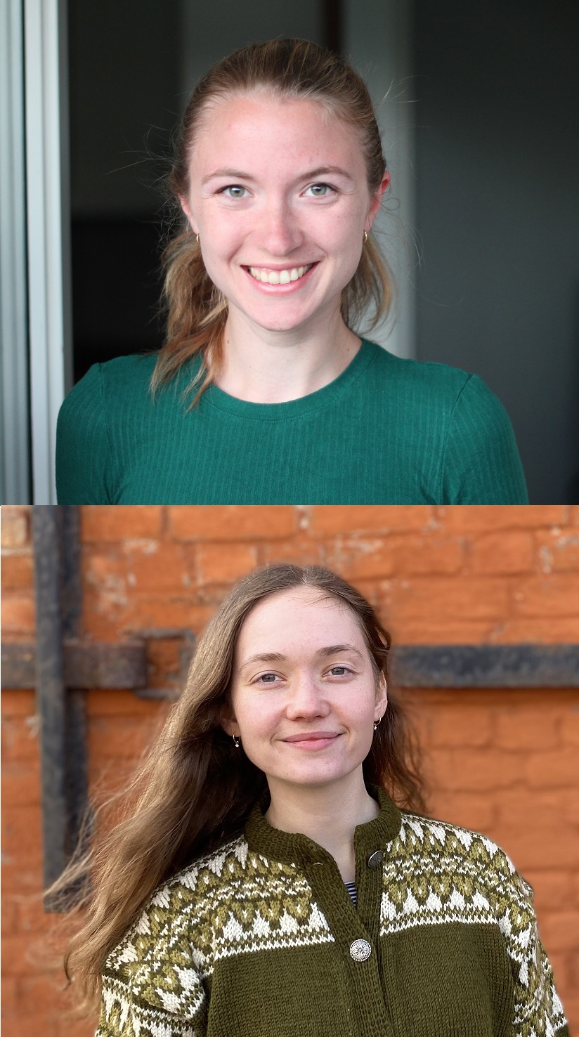 Portrait two Norwegian young female doctors. Karina Ellingsen Walderhaug and Marie Kaltenborg Nyquist. Private photos. 