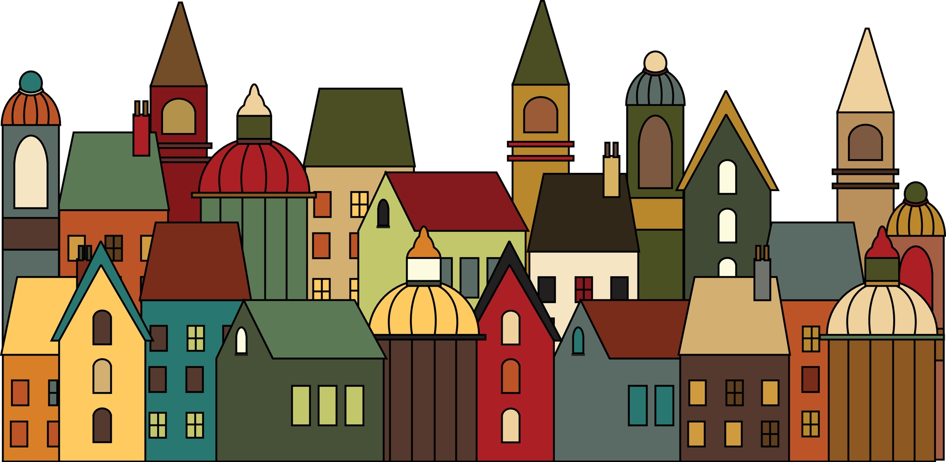 Hus i by