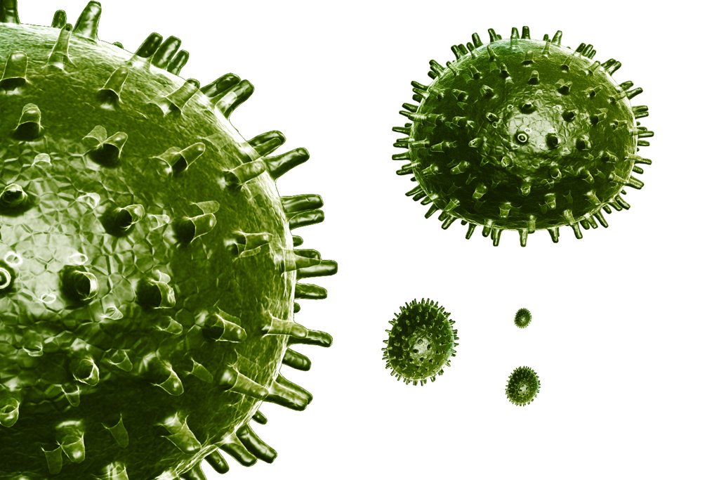 Illustrasjon virus fra mostphotos.com