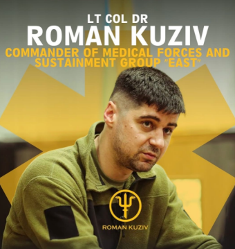 Cover-bilde av den ukrainske legen dr. Roman Kuziv