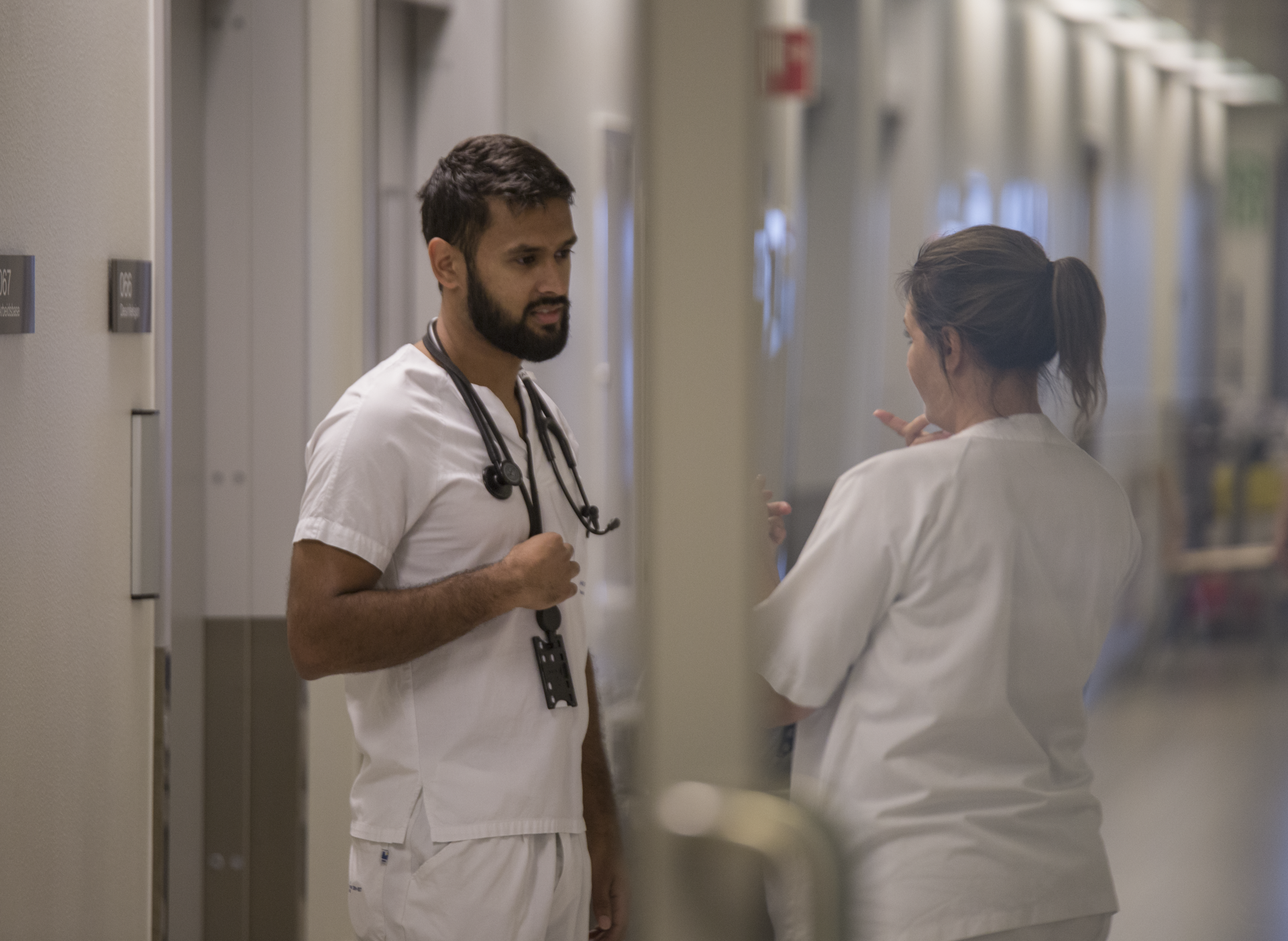 A-hus leger i korridor FOTO: Ahus/Thomas Barstad Eckhoff