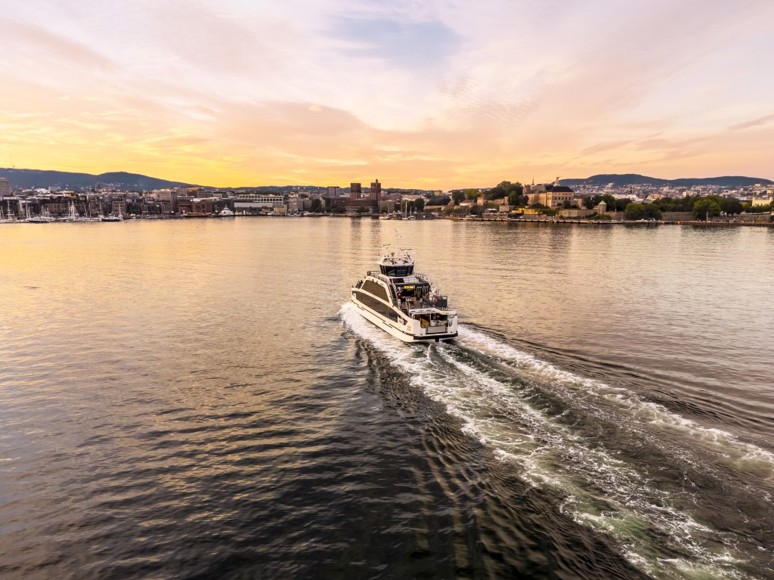 En ferge på vei inn til Oslo. Foto: Istockphoto.com/mr-fox
